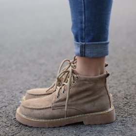 Komfortable Lace Up Motorsykkel Martin Boots
