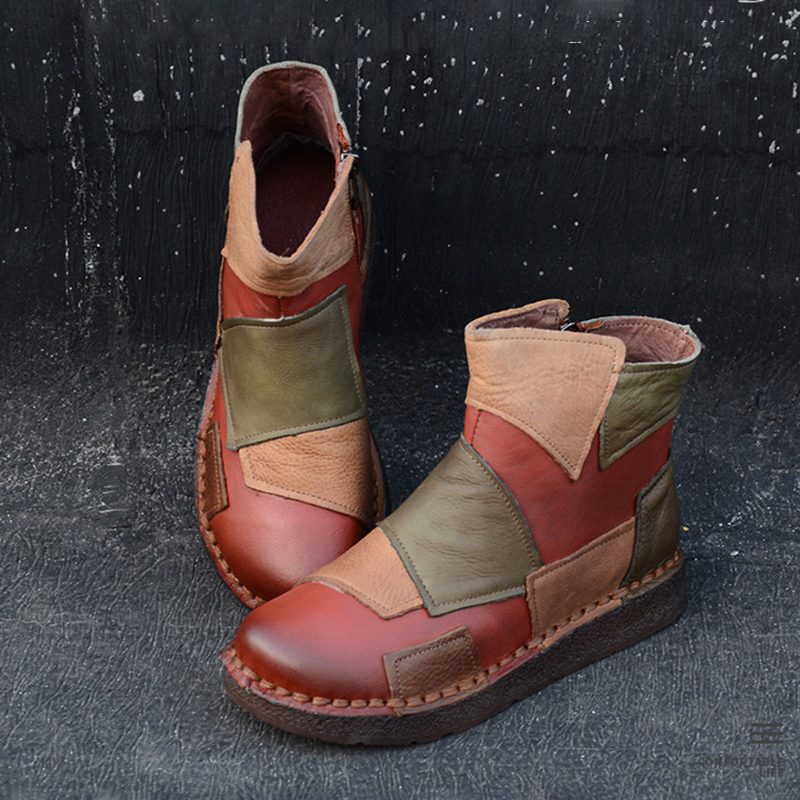 Håndlaget Velvet Patch Retro Boots 35-43 | Gave Sko