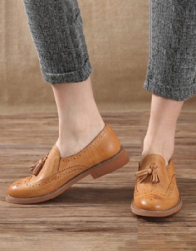 Klassisk Dusk Skåret Vintage Oxford-sko