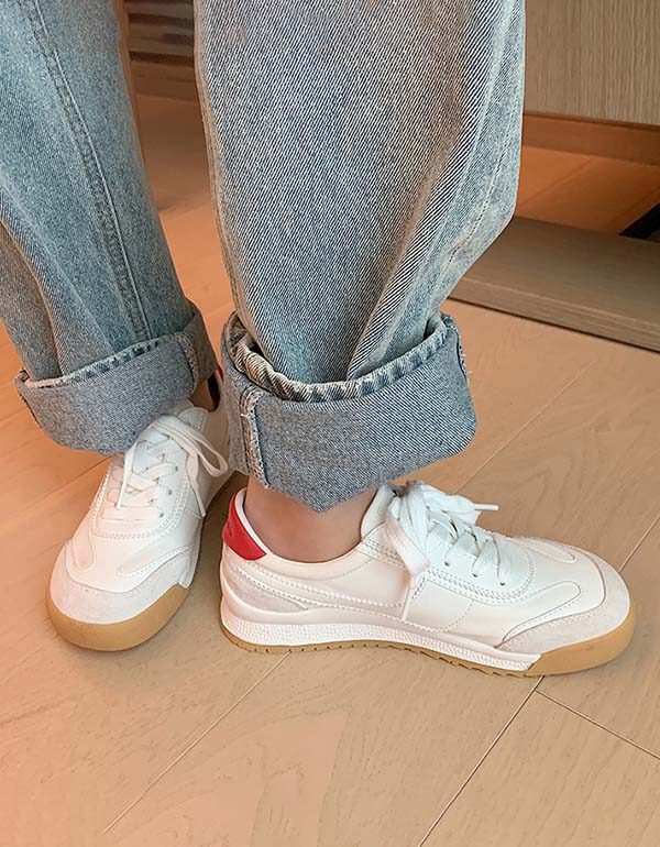 Casual Joggesko I Skinn For Kvinner