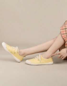 Vår Sommer Uformelle Komfortable Sneakers I Skinn