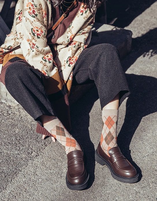 Klassisk Vintage Dame Loafers Svart