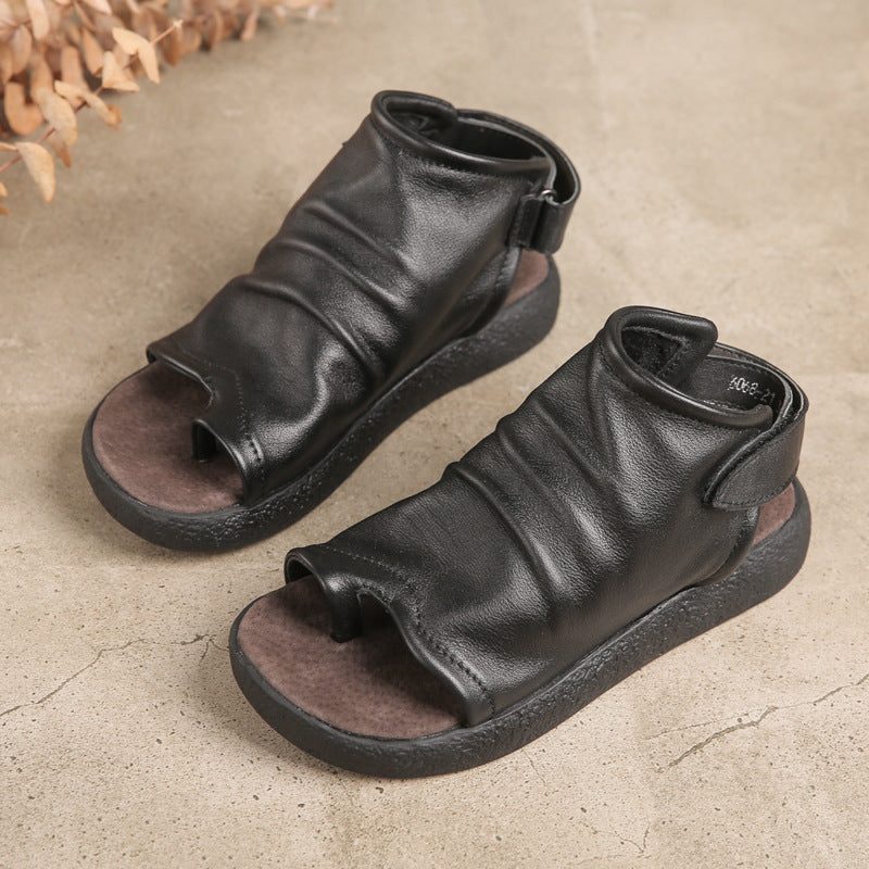 Sommer Slingback Håndlagde Retro Sandaler