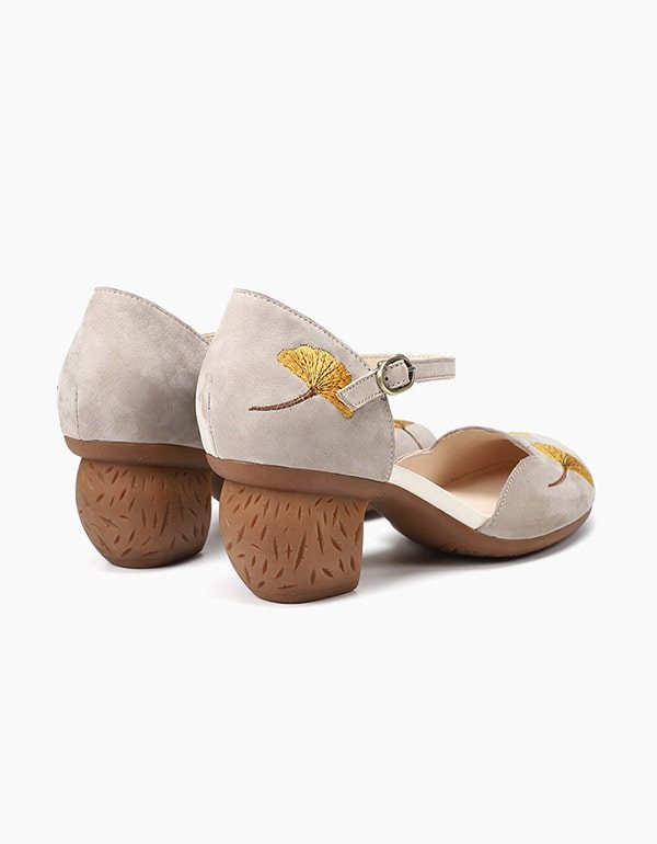 Sommer Retro Broderi Ankelstropp Tykke Hæler