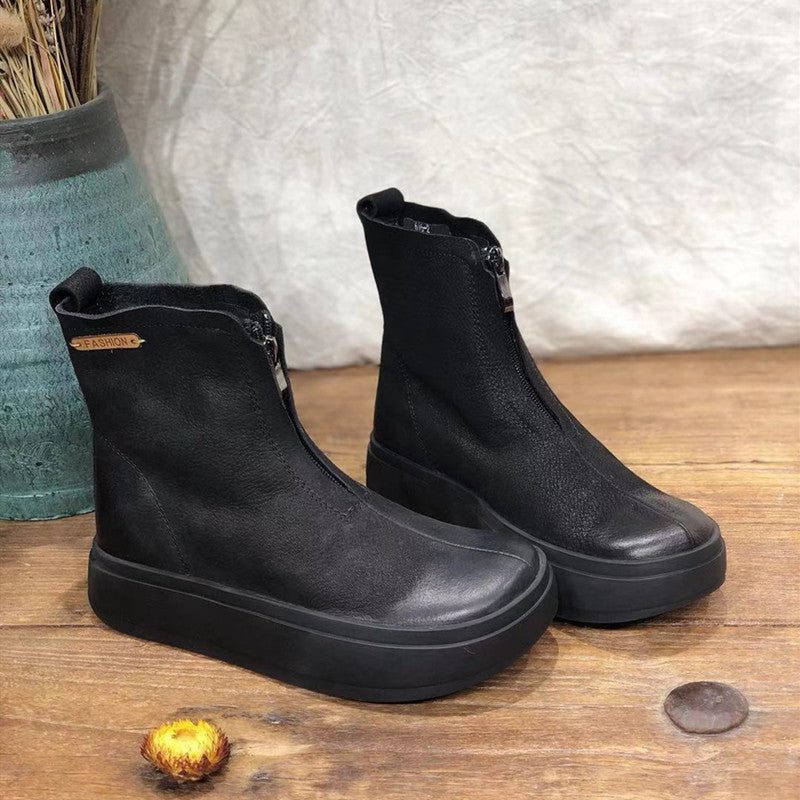 Casual Platform Velvet Damestøvler | Gave Sko
