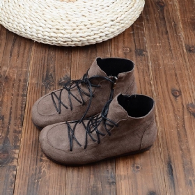 Høst Håndlaget Retro Casual Dame Ankelstøvletter|gavesko