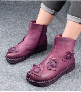 Retro Velvet Patch Boots | Gave Sko