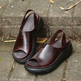 Sommer Retro Wedge Sandaler Dame | Gave Sko