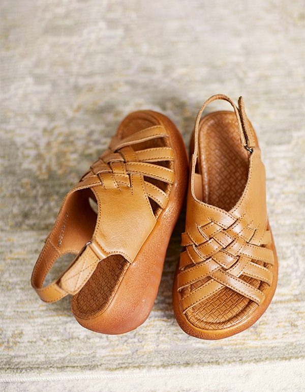 Wedge Slingback Sandaler For Kvinner Grønne