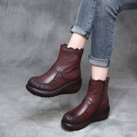 Høst Vinter Plattform Kile Vanntette Kvinner Retro Boots | Gave Sko