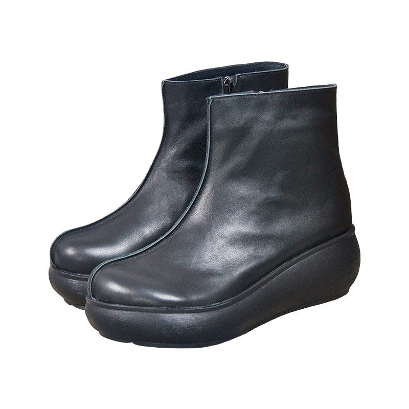 Wedge Retro Short Boots For Kvinner | Gave Sko