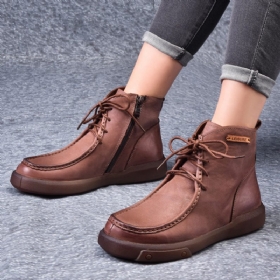 Winter Retro Lær Short Boots | Gave Sko