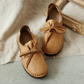 Casual Myk Bunn Leather Flat Retro Damesko | Gave Sko