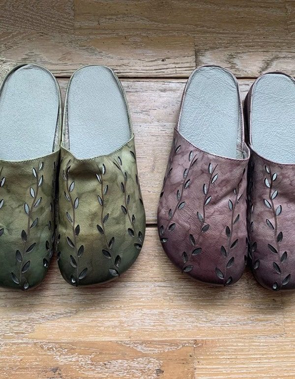 Komfortable Slip On Kvinner Retro Tøfler
