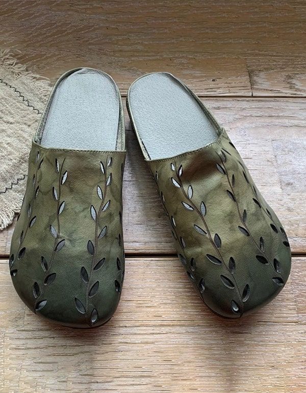Komfortable Slip On Kvinner Retro Tøfler
