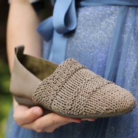 Leather Casual Flat Myk Bunn Mote Damesko | Gave Sko