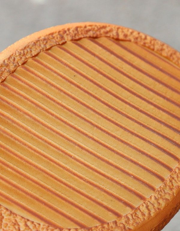 Retro Leather Patch Rundt Hode Flate Snøresko