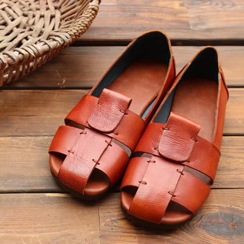 Retro Leather Square Head Dame Leiligheter