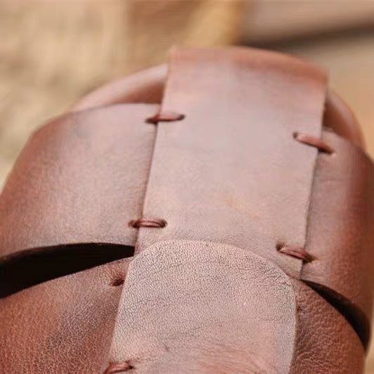 Retro Leather Square Head Dame Leiligheter