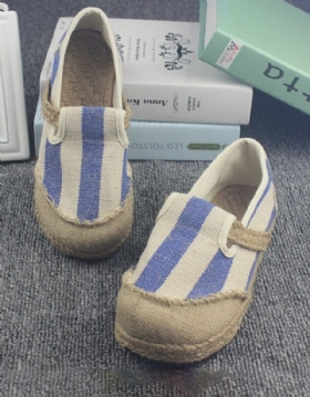 Slip On Linen Vevd Håndlagde Sko