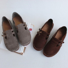 Spenne Leather Retro Flate Sko | Gave Sko