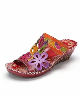 Flip Flops Retro Etniske Håndlagde Tøfler 36-42